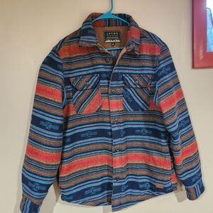 Jachs of New York Men's Long Sleeve Button Up South Western Shirt Jacket Medium